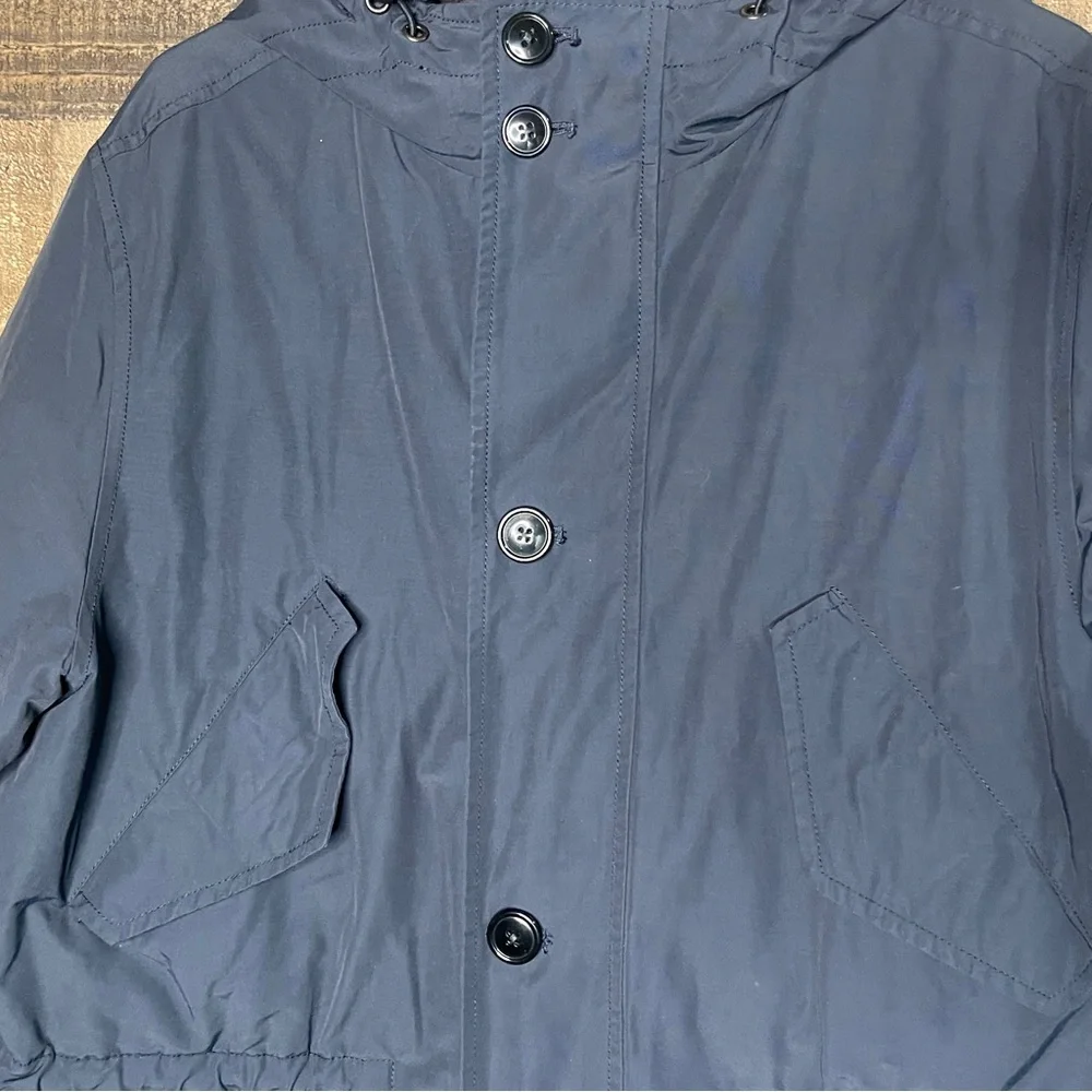 J Crew Sportsman's Outfitter Hooded Snorkel‎ Coat in Obsidian Men's Size - M